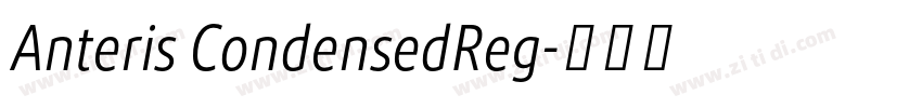 Anteris CondensedReg字体转换